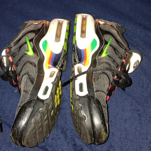 Nike Air MAX PLUS SE Evolution of icon  pre-owned  very  very used size 7y - Picture 3 of 7